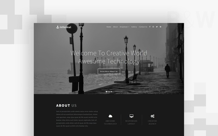 Informal a Multipurpose Flat Bootstrap Responsive Web Template