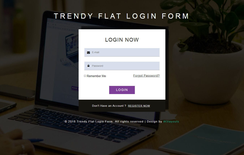 Trendy Flat Login Form Responsive Widget Template