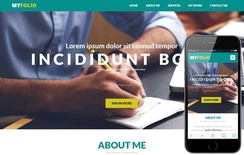MyFolio a Personal Portfolio Flat Bootstrap Responsive web template