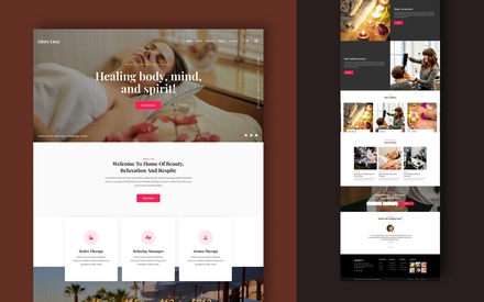 Glory Luxe Website Template