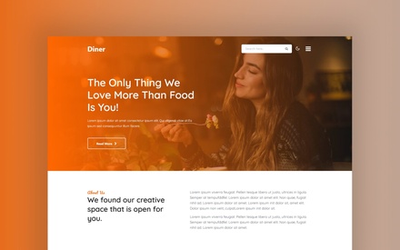 Diner Website Template