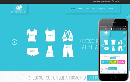 Eagle Cloths a Flat Ecommerce Bootstrap Responsive Web Template