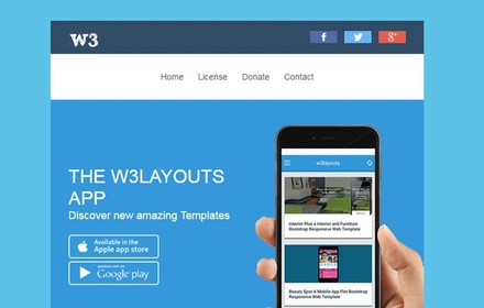 Introducing W3layouts app Newsletter Email Template