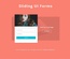 Sliding Ui Forms a Flat Responsive Widget Template