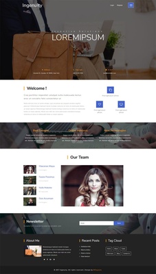 Ingenuity a Corporate Category Bootstrap Responsive Web Template