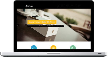 Marketing Landing Page Flat Responsive web template