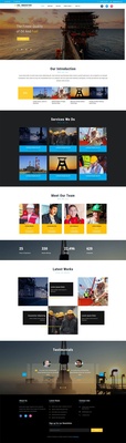 Oil Industry an Industrial Category Bootstrap Responsive Web Template