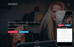 Affluence a Corporate Category Flat Bootstrap Responsive Web Template