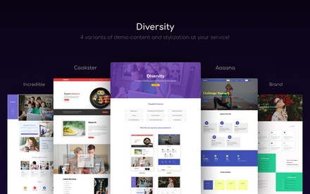 Diversity – Multipurpose Flat Bootstrap Responsive Web Template