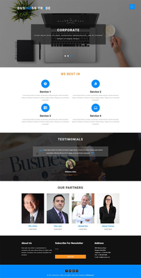 Business Trade a Corporate Business Flat Bootstrap Responsive Web Template