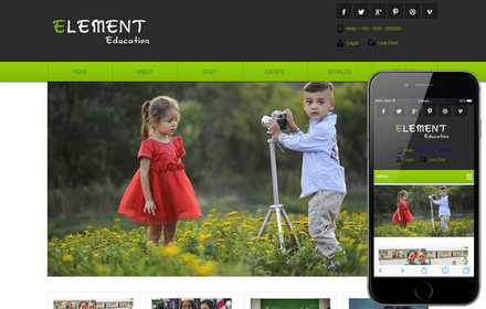 Element Education Mobile Website Template