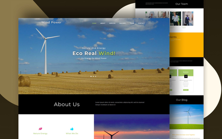 Wind Power an Industrial Category Bootstrap Responsive Web Template