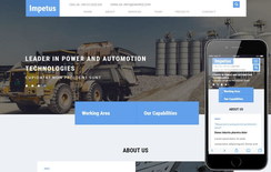 Impetus an Industrial Category Bootstrap Responsive Web Template