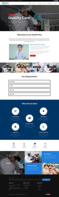 Health plus a Medical Category Bootstrap Responsive Web Template