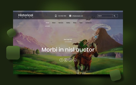 Historical Games a Games Category Flat Bootstrap Responsive Web Template