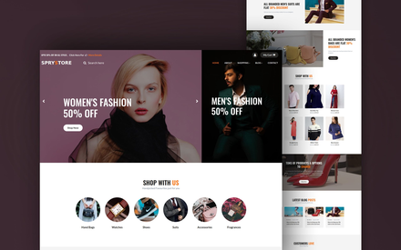 Sprystore Website Template