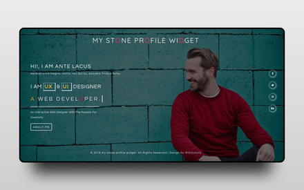 My Stone Profile Responsive Widget Template