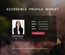 Accessible Profile Widget a Responsive Widget Template