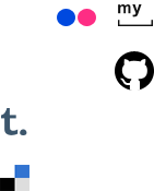 Flat Social Media Icons Widget Template