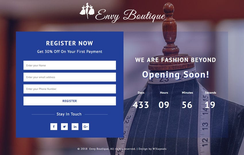 Envy Boutique Flat Responsive Widget Template