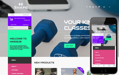 Shape a Flat Ecommerce Bootstrap Responsive Web Template