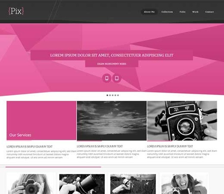 Webfolio – A Flat Responsive website template