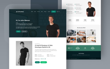 UI Portfolio a Personal CV Website Template