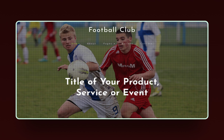 Football Club Sports Category Bootstrap Responsive Web Template