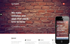 My Kingdom Minimalistic – A Flat Corporate Responsive Web Template