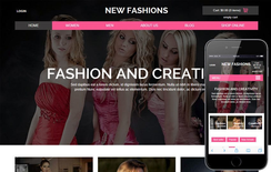 New Fashions a Flat Ecommerce Bootstrap Responsive Web Template