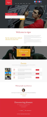 Vigor A Industrial  Flat Bootstrap Responsive Web Template