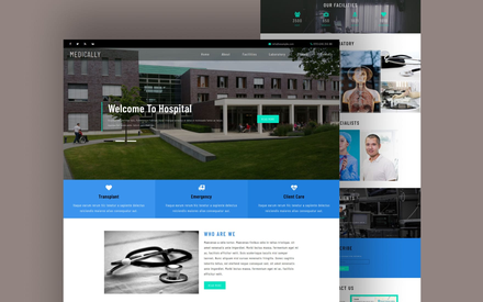 Medically Medical Category Flat Bootstrap Responsive Web Template