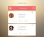Friends List UI Element Widget Template