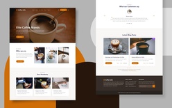 Coffee Cafe Website for Coffee Shop