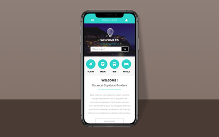 Travel Hunt a Mobile App Flat Bootstrap Responsive Web Template