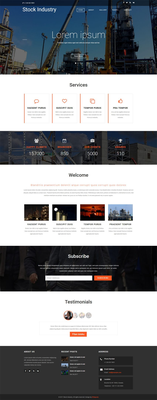 Stock Industry an Industrial Bootstrap Responsive Web Template