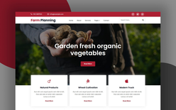 Farm Planning Website Template