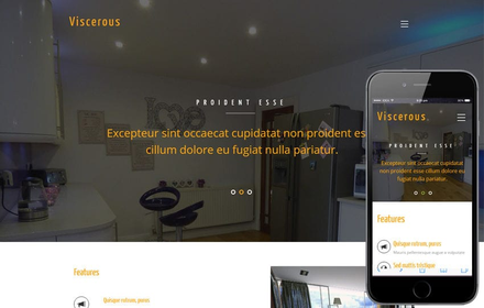 Viscerous an Interior Category Flat Bootstrap Responsive Web Template