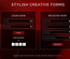 Stylish Creative Forms Flat Responsive Widget Template