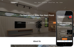 Trinket Interior Category Bootstrap Responsive Web Template