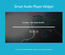 Smart Audio Player Widget Flat Responsive Widget Template