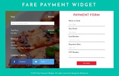 Fare Payment Widget a Responsive Widget Template