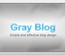 Gray Blog Template