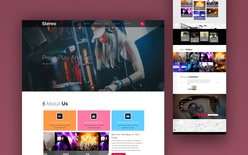 Stereo Entertainment Category Bootstrap Responsive Web Template