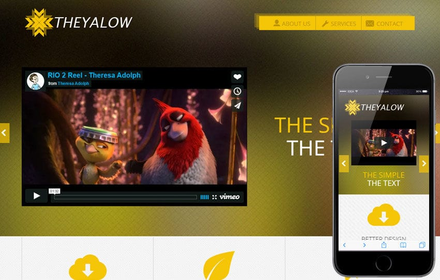 The Yalow a Entertainment Category Flat Bootstrap Responsive Web Template