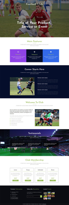 Football Club Sports Category Bootstrap Responsive Web Template