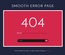 Smooth Error Page Flat Responsive Widget Template