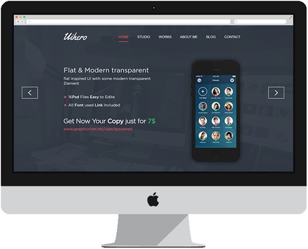 UI Hero a Corporate portfolio Flat Responsive web template