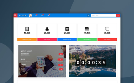 Esteem Admin Panel a Flat Bootstrap Responsive Web Template