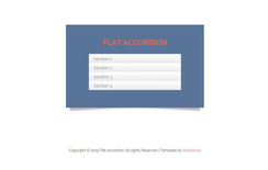 Accordion Flat Responsive Widget Template